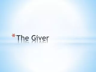 the giver