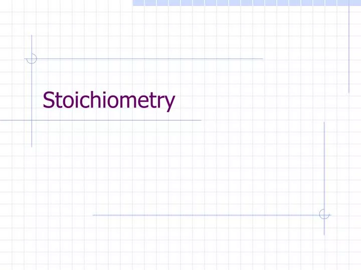 stoichiometry