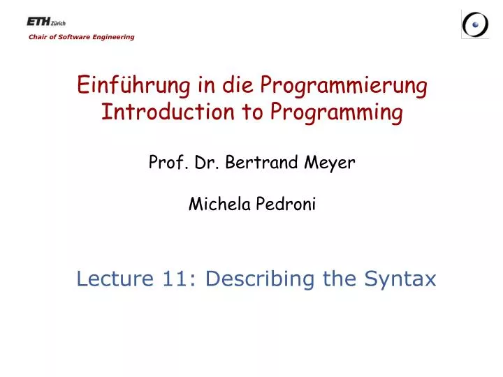 einf hrung in die programmierung introduction to programming prof dr bertrand meyer michela pedroni