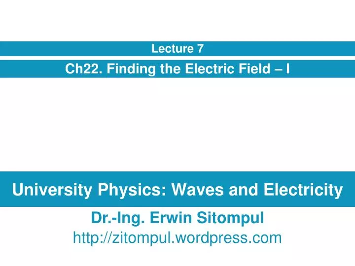 university physics waves and electricity