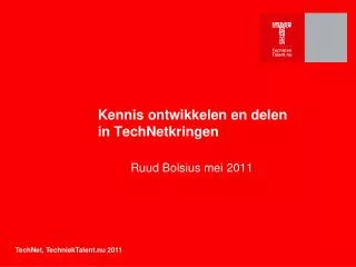 kennis ontwikkelen en delen in technetkringen