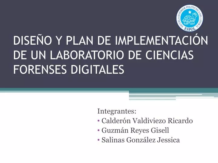 dise o y plan de implementaci n de un laboratorio de ciencias forenses digitales