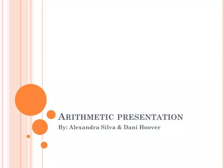 arithmetic presentation