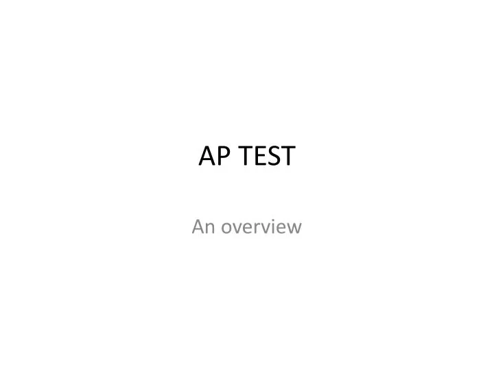 ap test