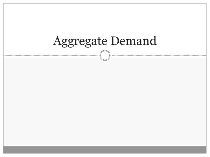 aggregate demand