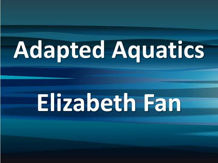 adapted aquatics