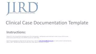Clinical Case Documentation Template