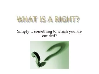 What is a Right?