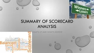 Summary of Scorecard Analysis