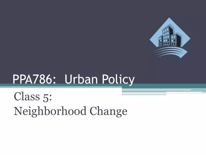 ppa786 urban policy