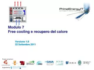 modulo 7 free cooling e recupero del calore
