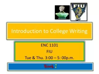 Introduction to College Writing