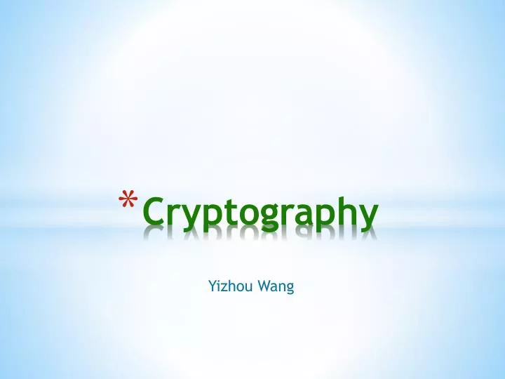 cryptography