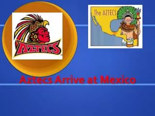 Aztecs Arrive at Mexico