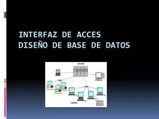 interfaz de acces dise o de base de datos