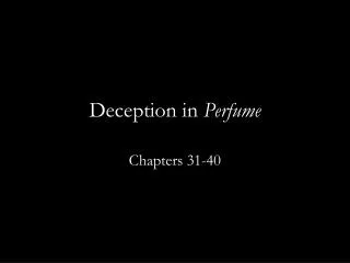 deception in perfume