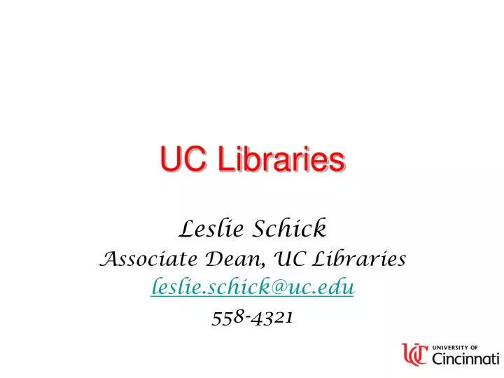 uc libraries
