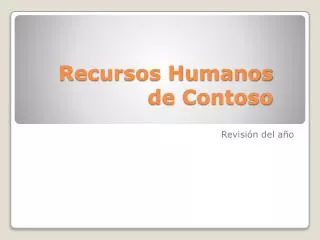 recursos humanos de contoso