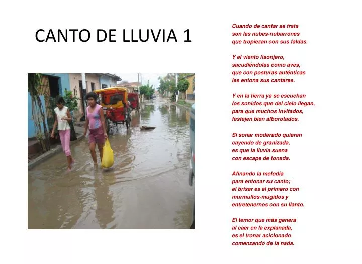 canto de lluvia 1 uvia