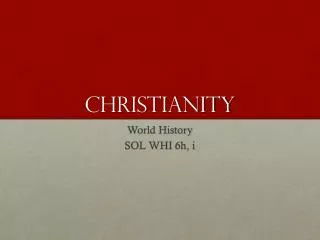 christianity