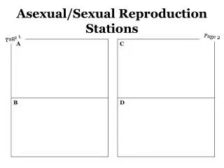 Asexual/Sexual Reproduction Stations