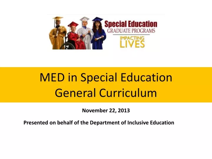 med in special education general curriculum