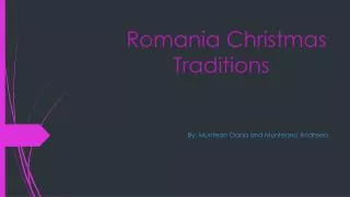 Romania Christmas Traditions