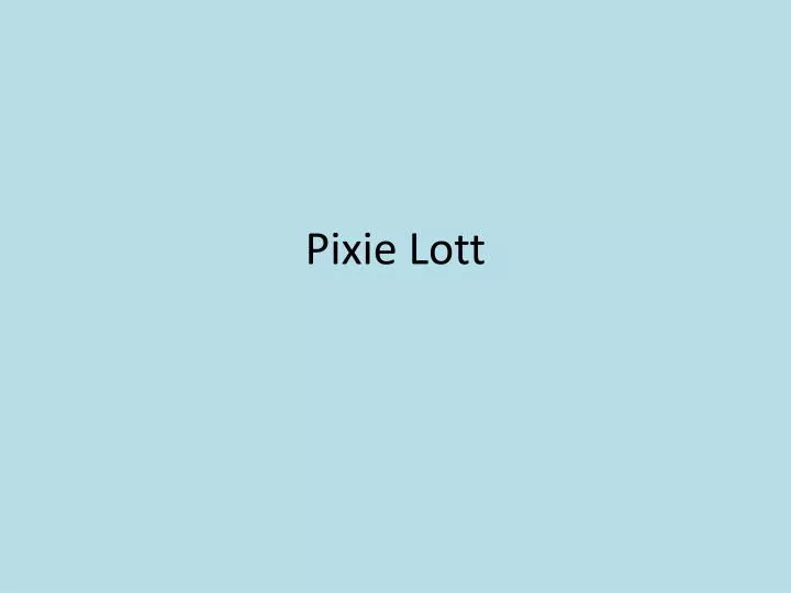 pixie lott