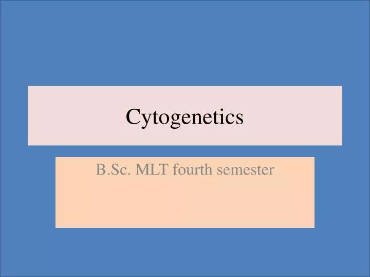 cytogenetics