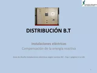 distribuci n b t