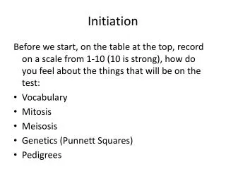 initiation