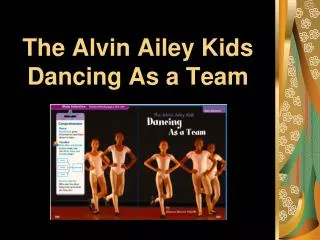 The Alvin Ailey Kids Dancing As a Team