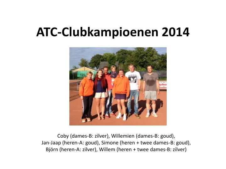 atc clubkampioenen 2014