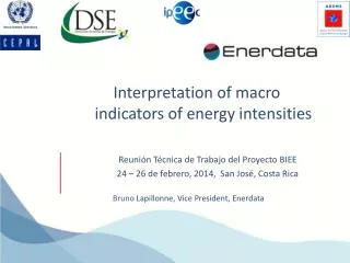 Interpretation of macro indicators of energy intensities