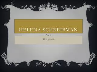 Helena Schreibman
