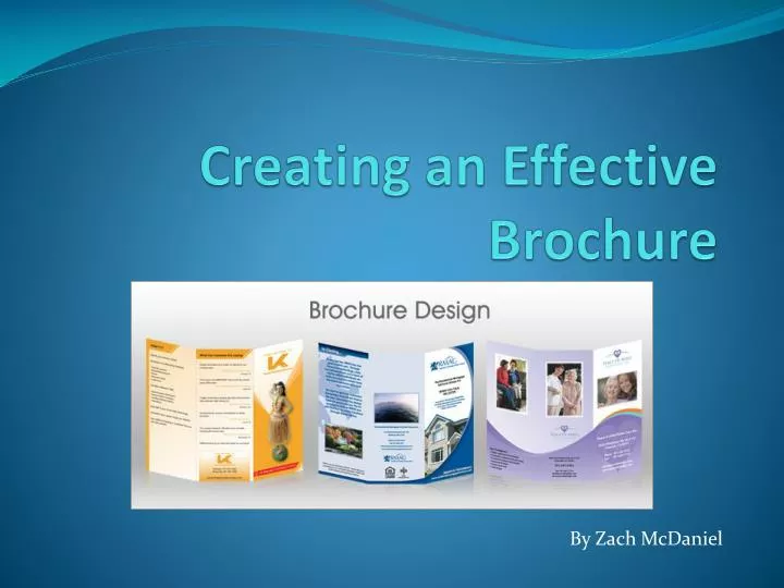 creating an effective brochure