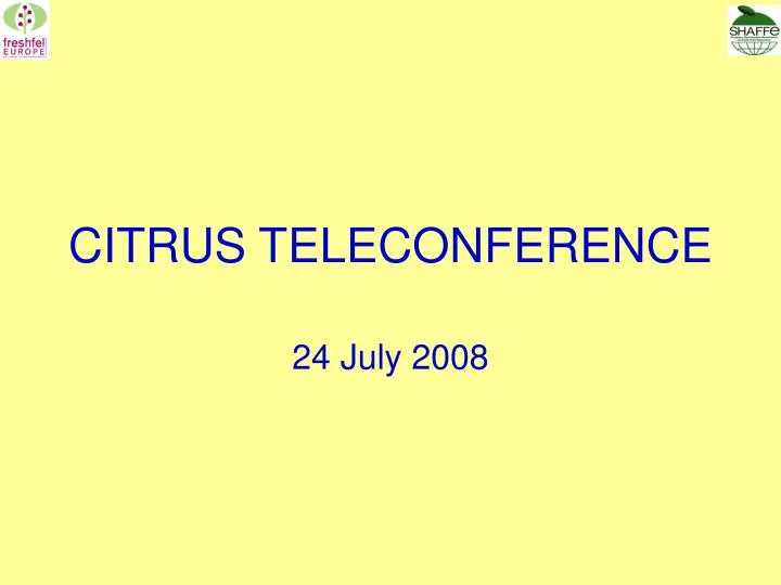 citrus teleconference