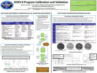 GOES-R Program Calibration and Validation