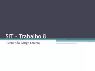 sit trabalho 8