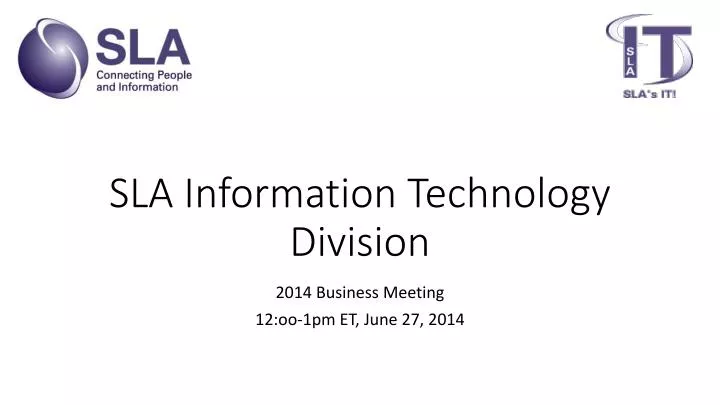 sla information technology division