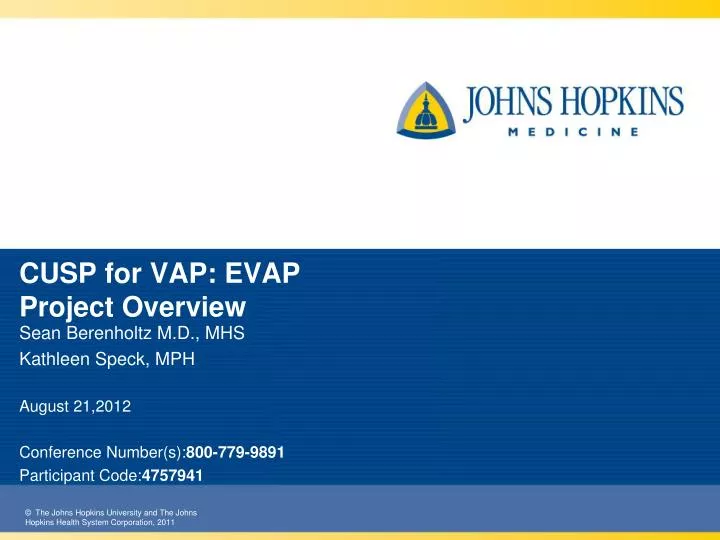 cusp for vap evap project overview
