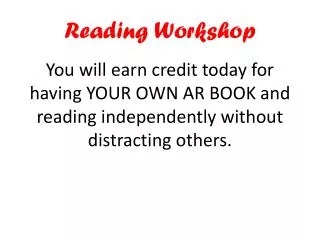 reading workshop