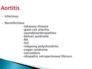 Aortitis