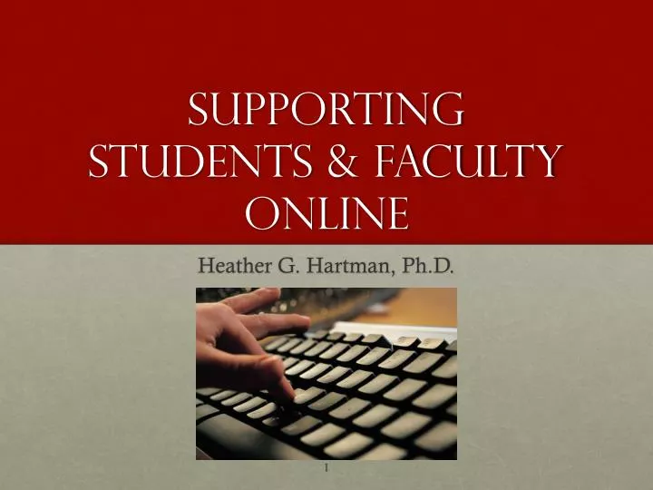 supporting students faculty online