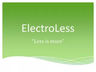 ElectroLess