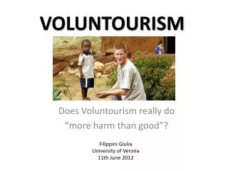 VOLUNTOURISM