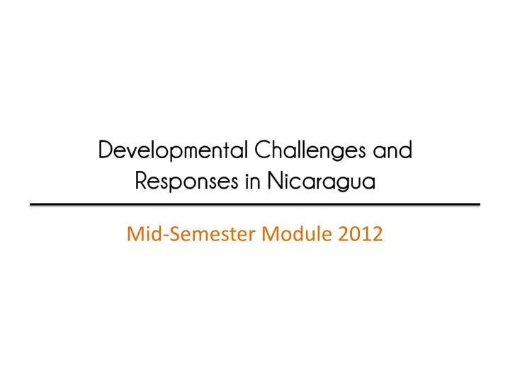 mid semester module 2012