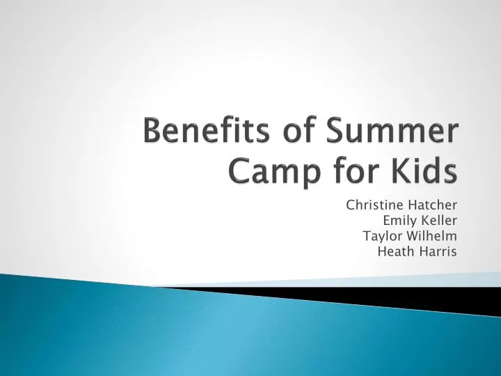 benefits of summer camp for kids