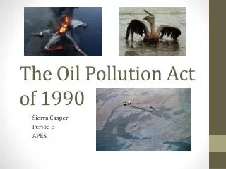 the oil pollution act of 1990