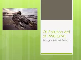 oil pollution act of 1990 opa